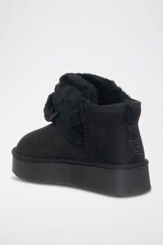 Botins forrados com plataforma - Preto - Laura Biagiotti