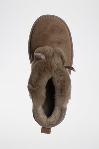 Botins forrados com plataforma - Castanho - Laura Biagiotti