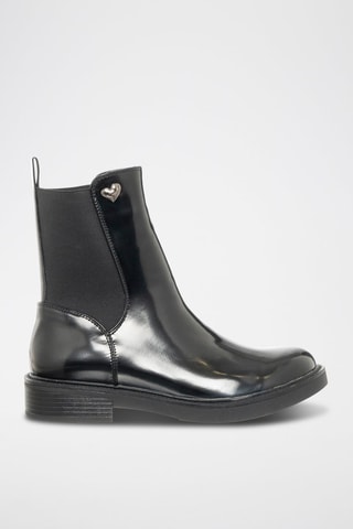 Botins Chelsea envernizados - Preto - Tua By Braccialini