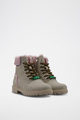 Botins Cinzento e rosa