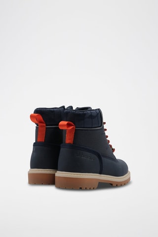 Botins Azul-marinho e laranja