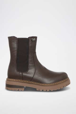 Botins Chelsea - Castanho-escuro 