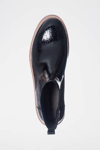 Botins Chelsea com plataforma envernizados - Preto - Tua By Braccialini