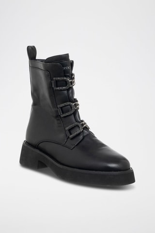 Botins de couro vegan - Preto - Braccialini