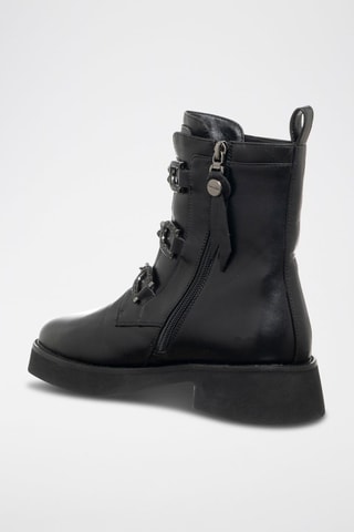 Botins de couro vegan - Preto - Braccialini