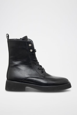 Botins de couro vegan - Preto - Braccialini