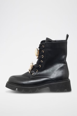 Botins de couro vegan - Preto - Braccialini
