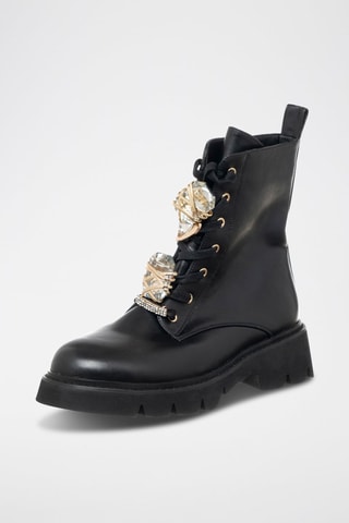 Botins de couro vegan - Preto - Braccialini