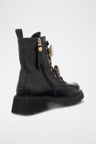 Botins de couro vegan - Preto - Braccialini