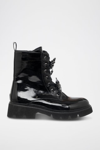 Botins de couro vegan - Preto - Braccialini