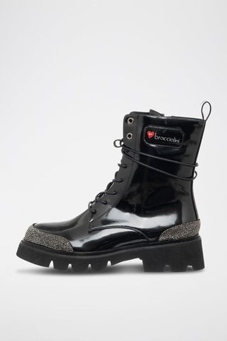 Botins de couro vegan - Preto - Braccialini