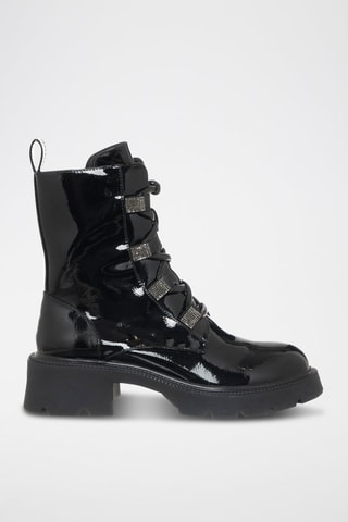 Botins de couro vegan - Preto - Braccialini