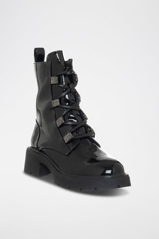 Botins de couro vegan - Preto - Braccialini