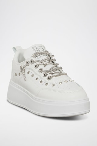 Sapatilhas com plataforma - Branco - Laura Biagiotti