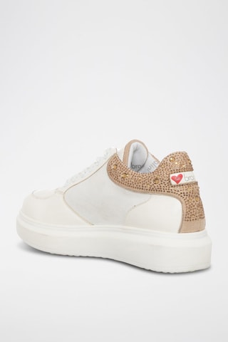 Sapatilhas com plataforma - Branco