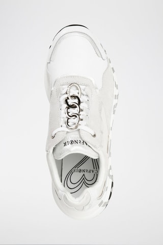 Sapatilhas em couro Branco