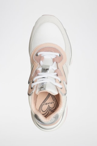 Sneakers em couro 
Branco