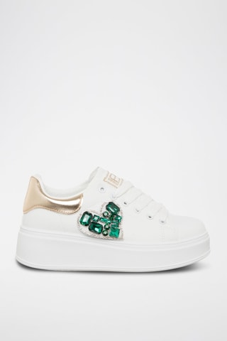 Sapatilhas com plataforma - Preto - Laura Biagiotti