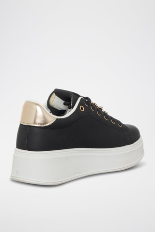 Sapatilhas com plataforma - Preto - Laura Biagiotti