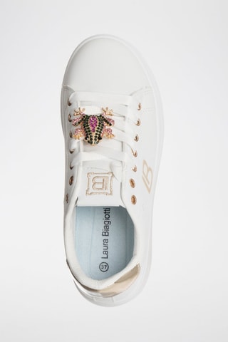 Sapatilhas com plataforma - Branco - Laura Biagiotti