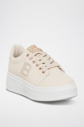 Sapatilhas com plataforma - Marfim - Laura Biagiotti
