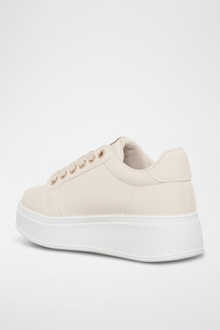 Sapatilhas com plataforma - Marfim - Laura Biagiotti