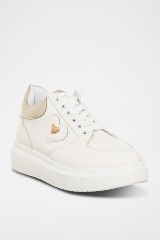 Sapatilhas com plataforma - Branco