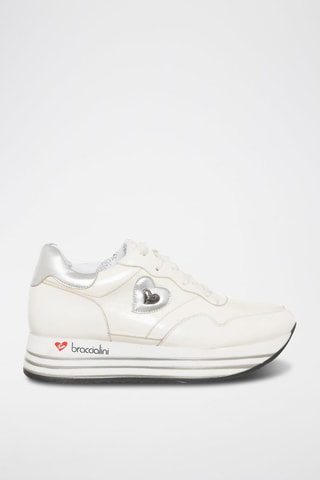 Sapatilhas com plataforma - Branco