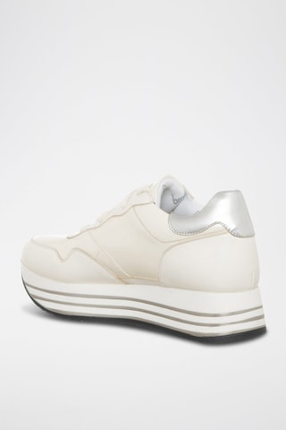 Sapatilhas com plataforma - Branco