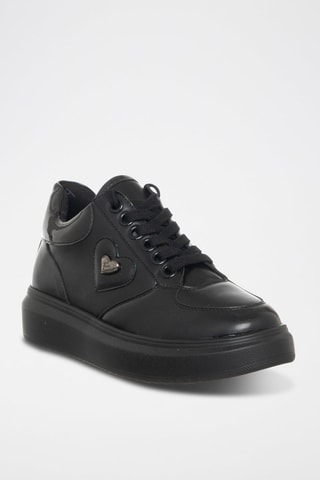 Sapatilhas com cunha - Preto