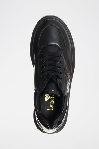 Sapatilhas com cunha - Preto