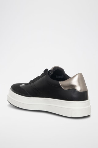 Sapatilhas com plataforma - Preto