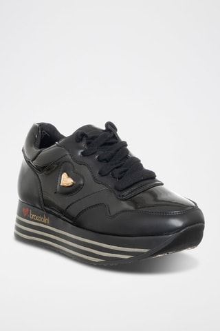 Sapatilhas com plataforma - Preto