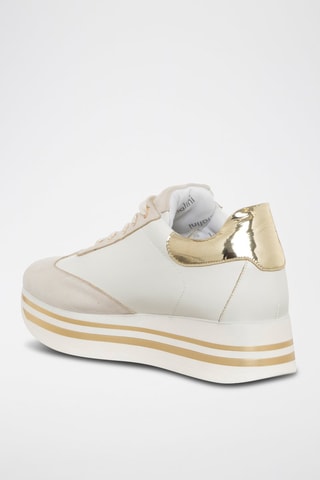 Sapatilhas com plataforma Marfim - Tua By Braccialini
