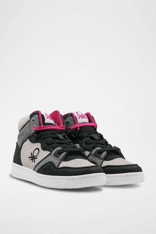 Sapatilhas subidos Cinzento e preto