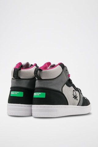 Sapatilhas subidos Cinzento e preto