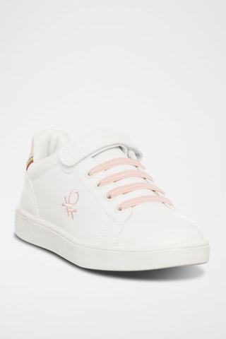 Sapatilhas Rosa e branco