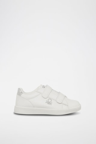 Sapatilhas Branco e prateado