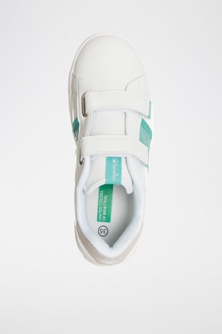 Sapatilhas Branco e turquesa