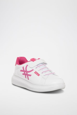 Sapatilhas com plataforma Branco e rosa