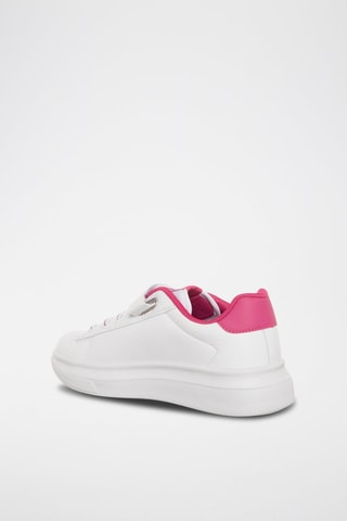 Sapatilhas com plataforma Branco e rosa