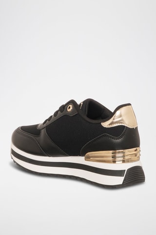 Sapatilhas com plataforma - Preto - Laura Biagiotti