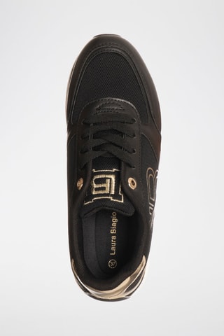 Sapatilhas com plataforma - Preto - Laura Biagiotti