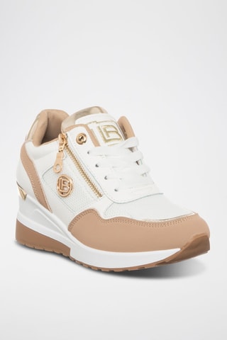 Sapatilhas com cunha - Castanho-claro - Laura Biagiotti