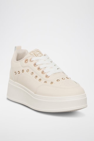 Sapatilhas com plataforma - Marfim - Laura Biagiotti