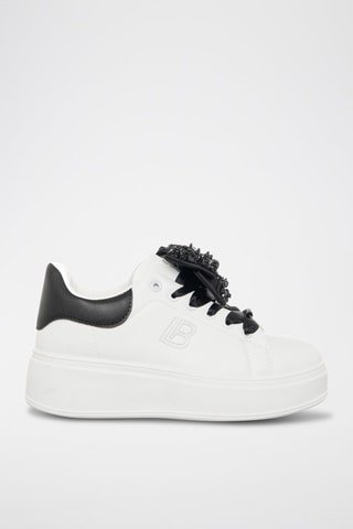 Sapatilhas com plataforma - Branco - Laura Biagiotti