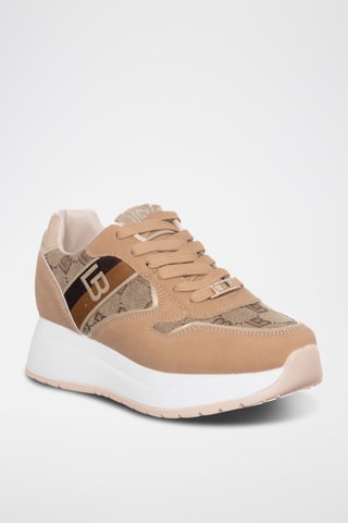 Sapatilhas com plataforma - Bege - Laura Biagiotti