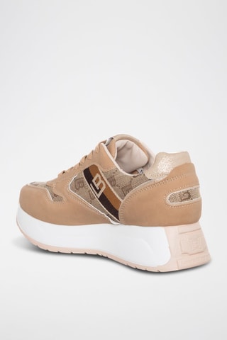 Sapatilhas com plataforma - Bege - Laura Biagiotti