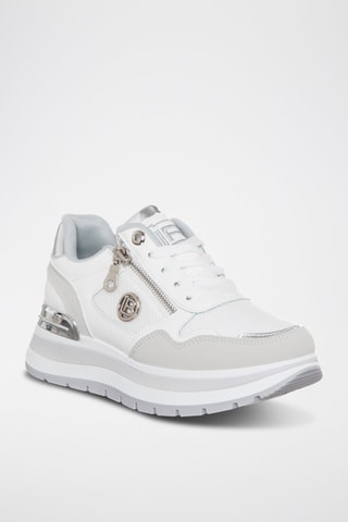 Sapatilhas com plataforma - Branco - Laura Biagiotti