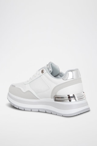 Sapatilhas com plataforma - Branco - Laura Biagiotti